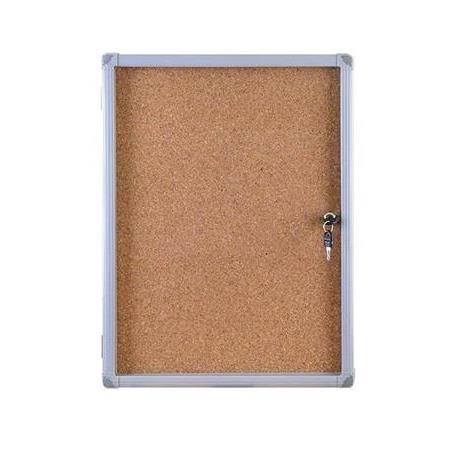 Akyazı 60x90 İnce Çerçeve Kapaklı Camekanlı Mantar Pano 1109