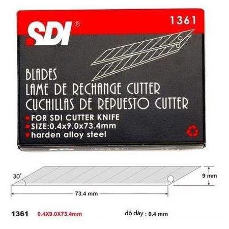 Sdi Maket Bıçağı Yedeği Dar 1361 / 30 Derece  100 adet