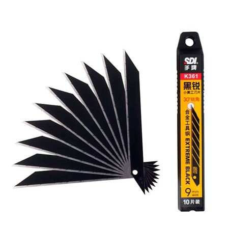 Sdi Maket Bıçağı Yedeği Gravür Dar Siyah K361 / 30 Derece  100 adet