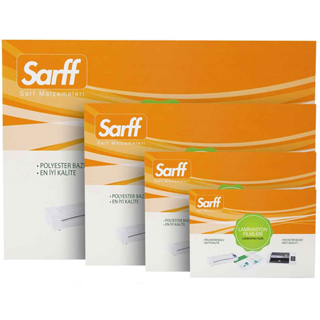 SARFF 100MIC LAMİNASYON FİLMLERİ - A4(216X303MM) - 100ADET