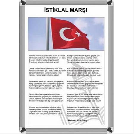 Akyazı 35x50 İstiklal Marşı Aliminyum 0246
