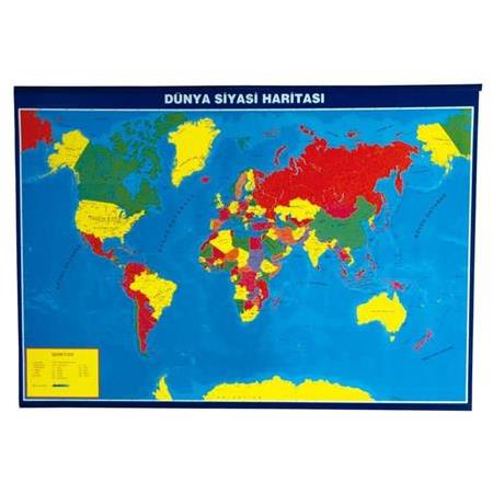 Akyazı 70x100 Dünya Siyasi Harita 0253