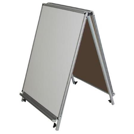 Akyazı 65x100 Manyetik Üçgen Tip Çifttaraf Yazı Tahttası 0111-1 Beyaz