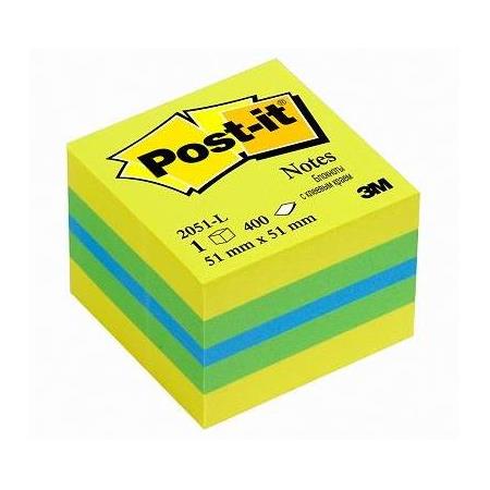 Post-it 2051-L Not, Mini Küp Sarı Tonları 400 yaprak 52x52mm