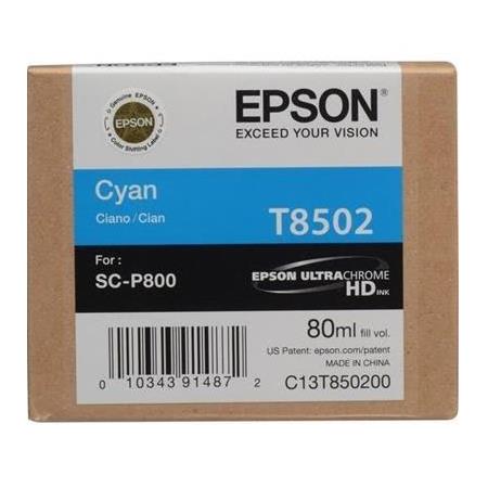 Epson T850200 Singlepack Cyan UltraChrome HD ink 80ml