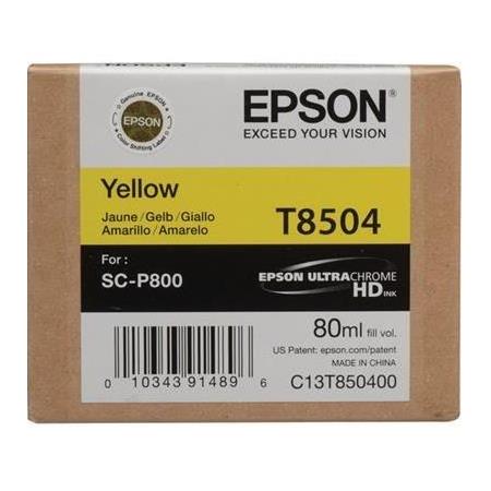 Epson T850400 Singlepack Yellow UltraChrome HD ink 80ml