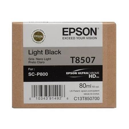 Epson T850700 Singlepack Light Black UltraChrome HD ink 80ml