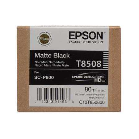 Epson T850800 Singlepack Matte Black UltraChrome HD ink 80ml