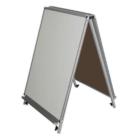 Akyazı 60x85 Manyetik Üçgen Tip Çifttaraf Yazı Tahttası 0111 beyaz