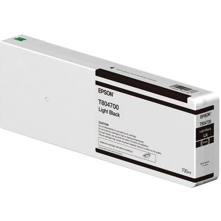 Epson T804700 Singlepack Light Black UltraChrome HDX/HD 700ml