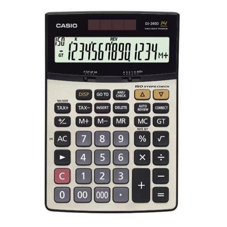 Casıo DJ-240D Plus 14 Hane İşlem Kontr. Hesap Makinesi