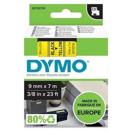 DYMO D1 40910 Yedek Şerit 9 mm x 7 mt Şeffaf/ Siyah